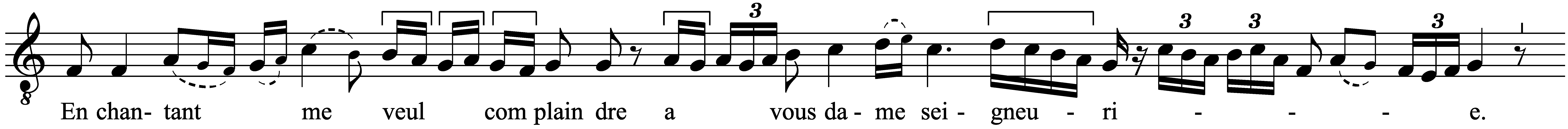 Work musical notation
